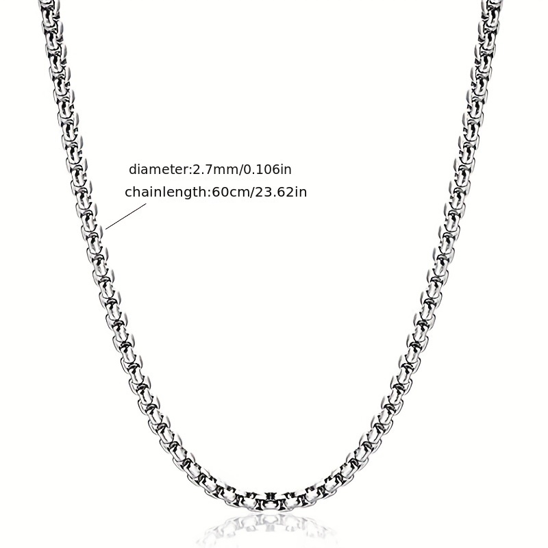 Men's Minimalist Stainless Steel Chain Necklace Accessories