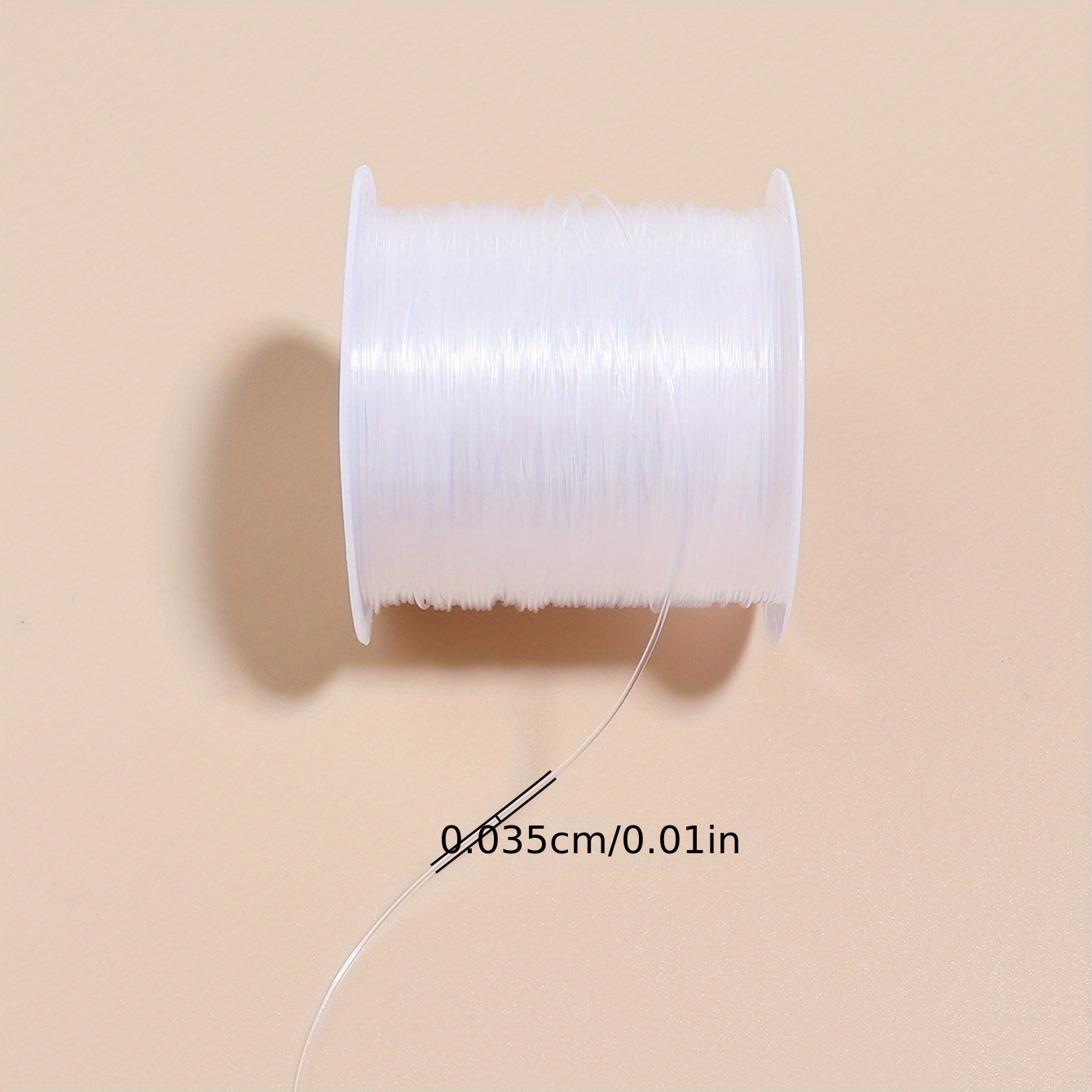 60M/Roll White Stretchy Elastic Rope Cord Crystal String For Jewelry Making  Beading Bracelet Wire Fishing Thread