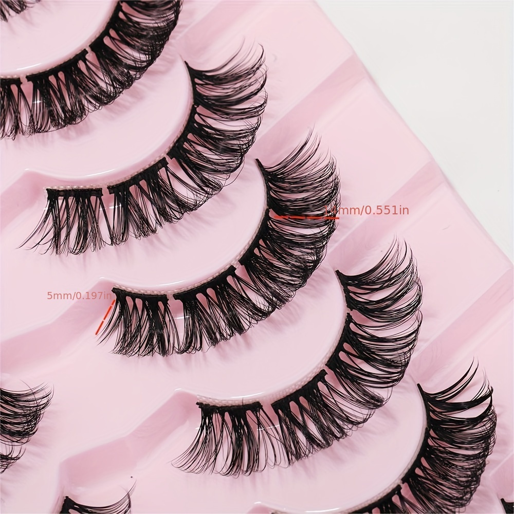 D Curl 14mm Mink Lashes Multipack | Natural Wispy Individual Eyelash Extensions