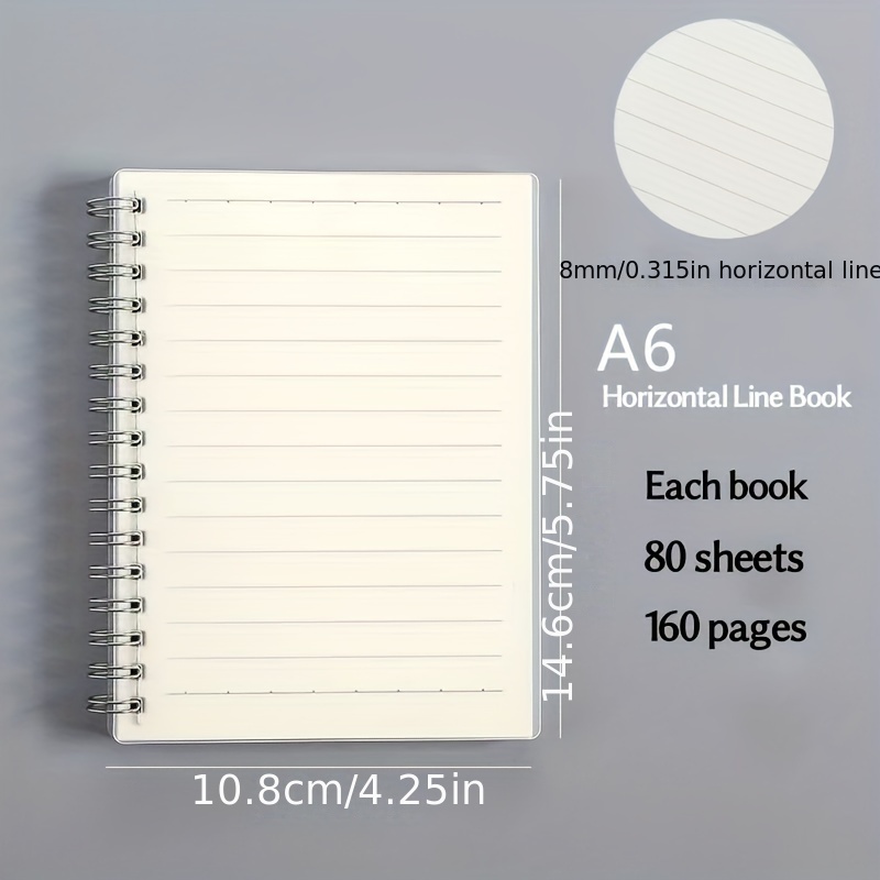 Matte Thickened Coil Notebook Horizontal Grid Blank Notebook