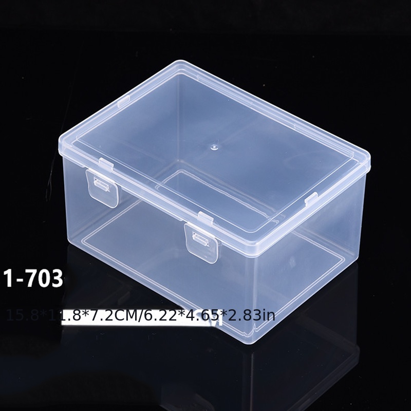 Caja Transparente Rectangular Tapa Doble Hebilla Pp Caja - Temu Chile