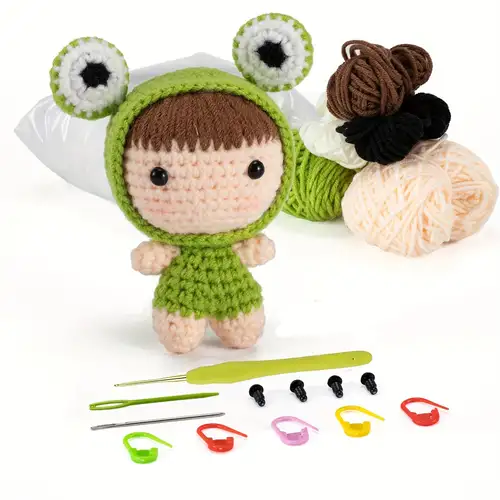 Green Dinosaur Crochet Kit For Beginners Beginner Crochet - Temu Australia