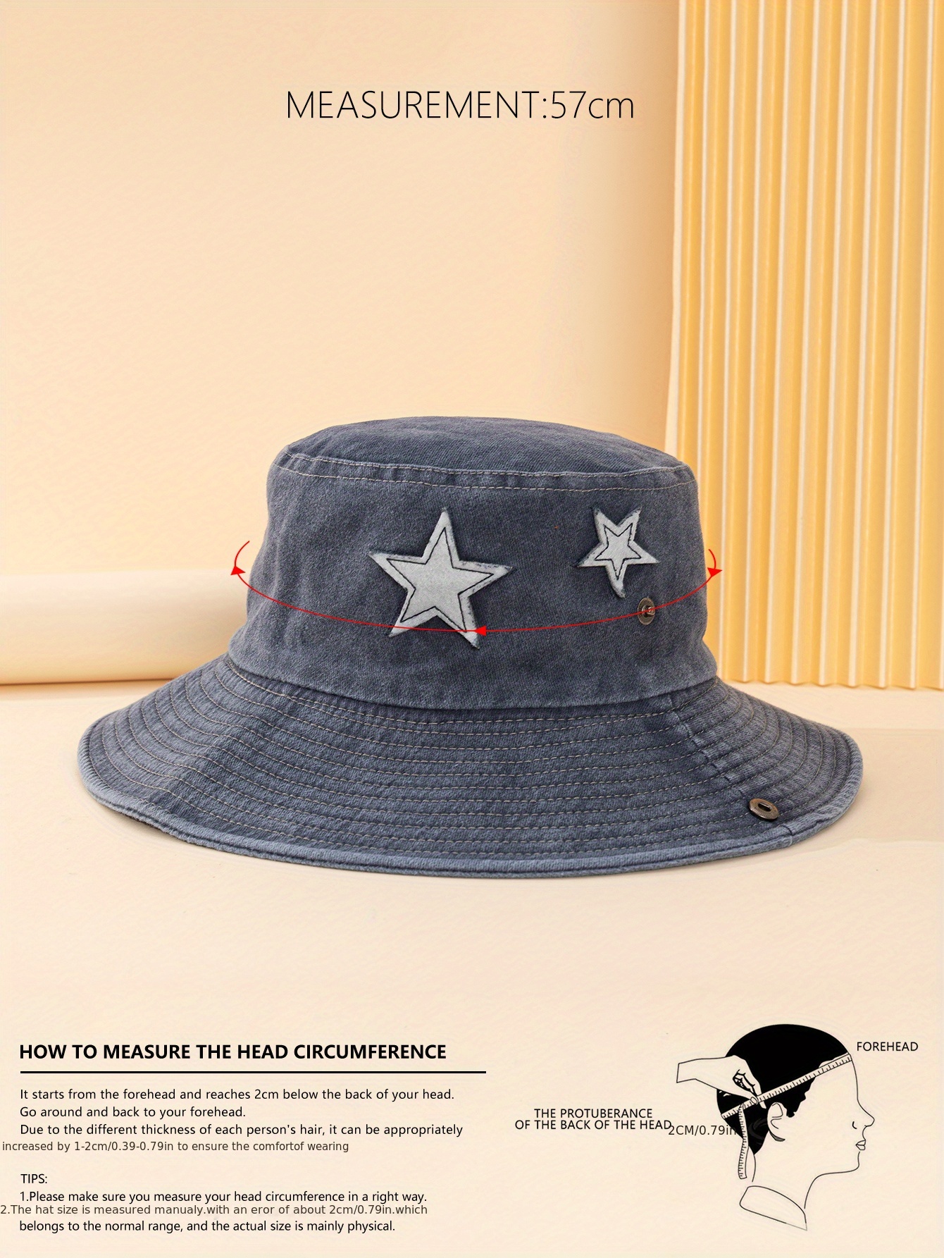 Star Patch Cowboy Bucket Hat Vintage Washed Distressed - Temu