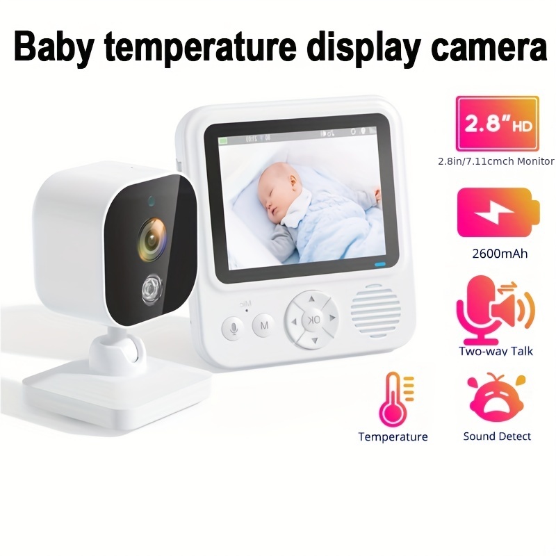 Monitor de bebé con detección de llanto verdadero: cámara inteligente para  bebés con WiFi