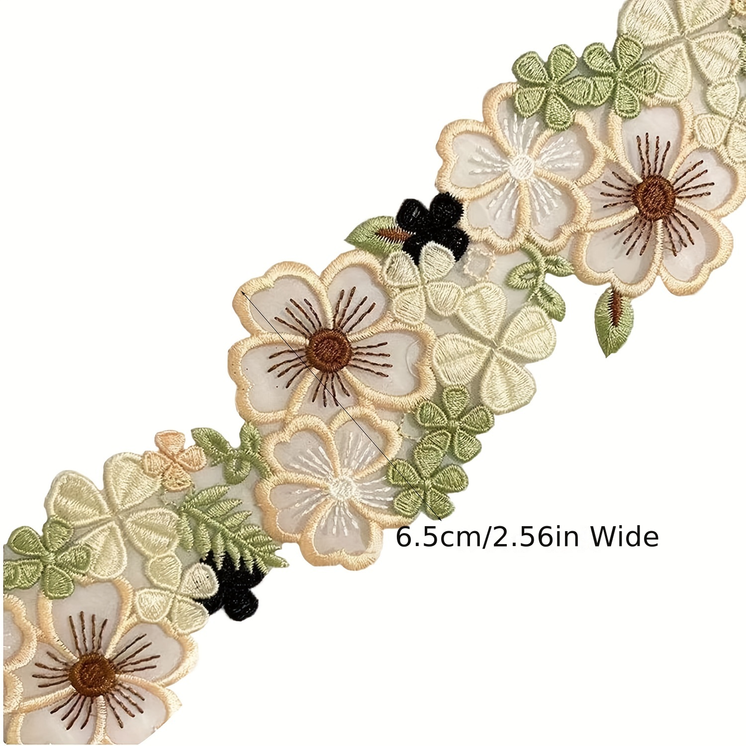 1yard Width:5.7cm (2.28) New Models Flower Lace Handmade Cotton Laces  Sewing Lace Trims Decorative (ss-2033)