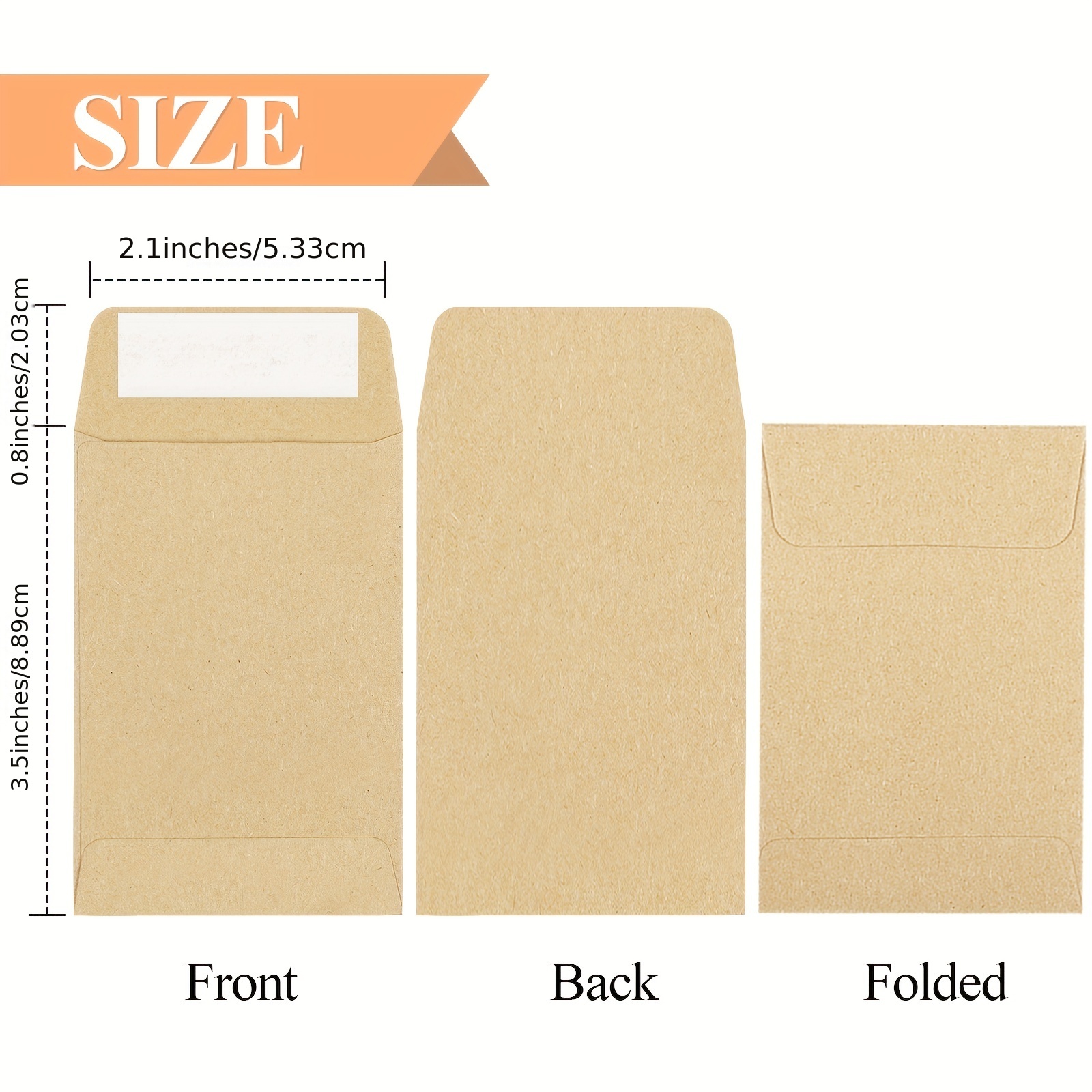BagDream 200 Pack Kraft Small Coin Envelopes Seed Packets Mini Envelop —  ShopWell