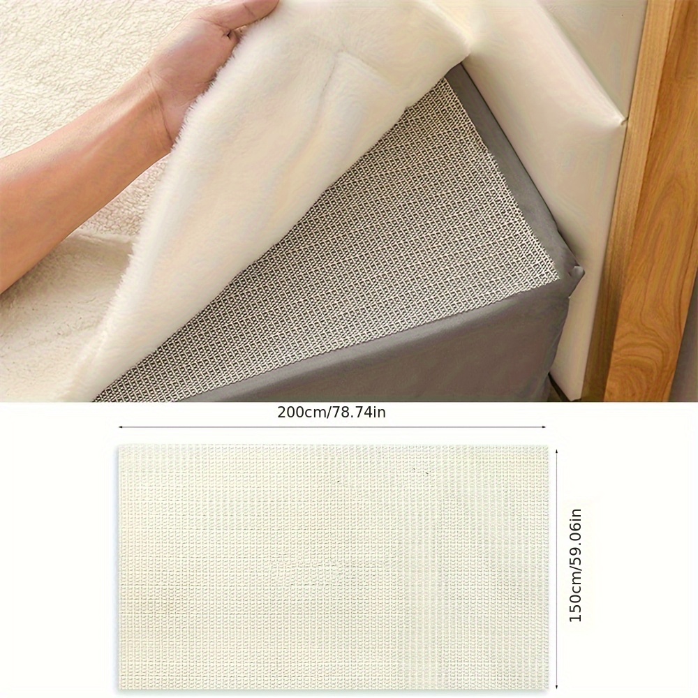 non slip rug gripper pad washable     polyester fabric with non textile weaving for hardwood floors carpet   drawer liner details 0