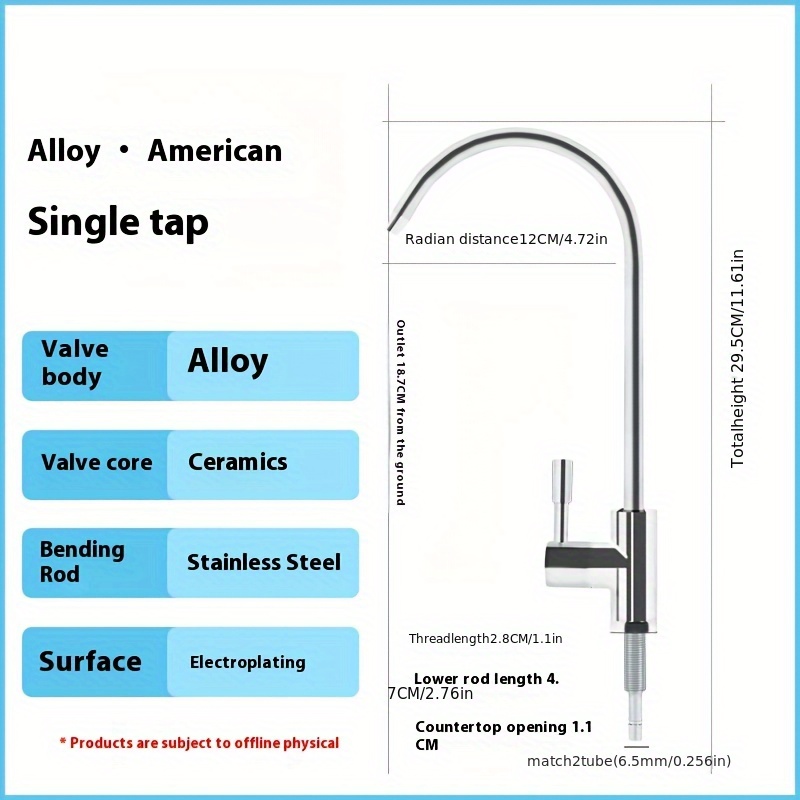 Image of 2-stage Water Purifier , Kitchen Sink , Bar Counter Water Purifier , Filter , Single-hole Gooseneck