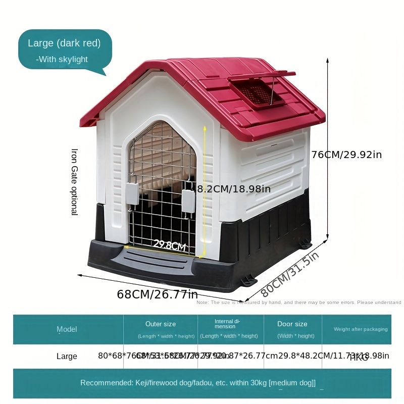 Indoor dog house outlet with gate