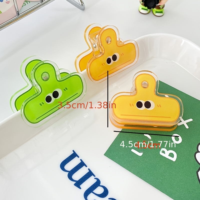 Coffee Series Binder Clips Acrylic Double sided Pp Clips - Temu