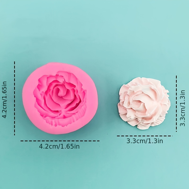 Cabbage Rose Mold/Mould - Silicone Mold - Flower - Polymer Clay Resin  Fondant