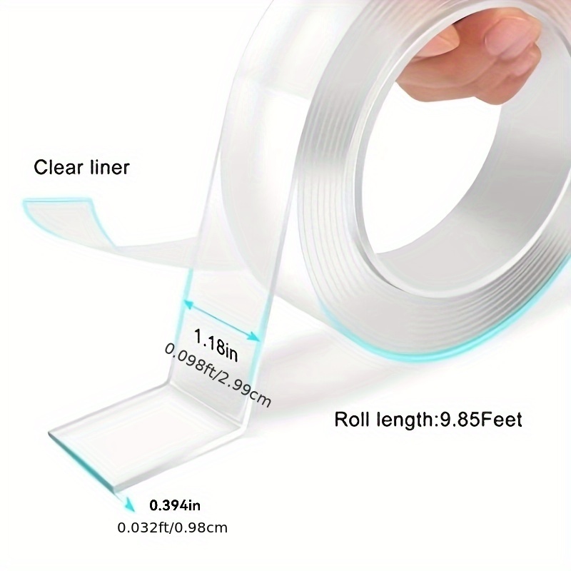 Nano Magic Tape Anti-slip Fixed Adhesive Tape Double-Sided Washable  Traceless