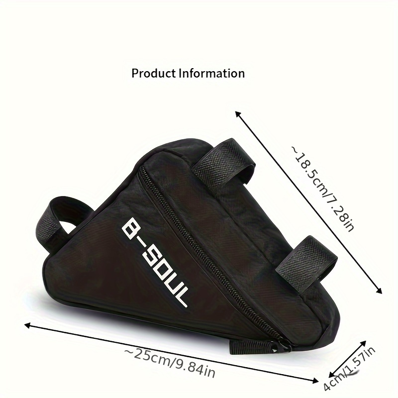 

Bicycle Triangle Bag, Waterproof Bike Front Tube Pouch, Quick Release Front Bag, Cycling Top Tube Triangle Tool Bag
