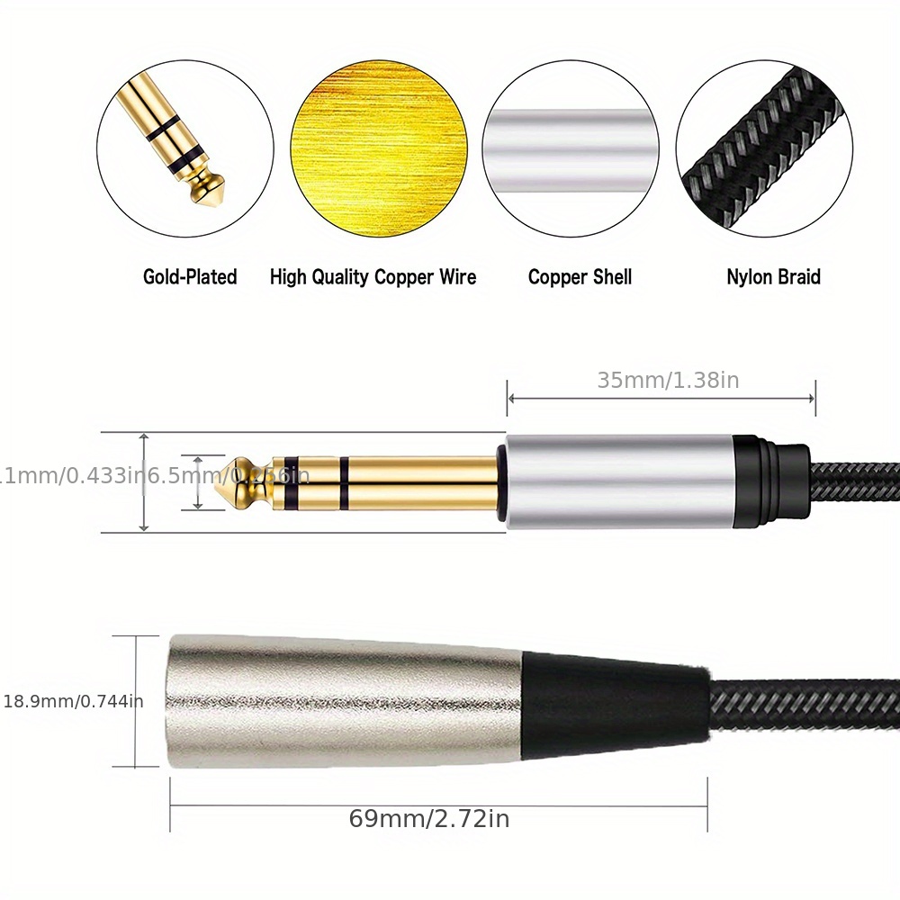 Câble Xlr Mâle Vers Femelle Câble D'extension Xlr Microphone - Temu Belgium