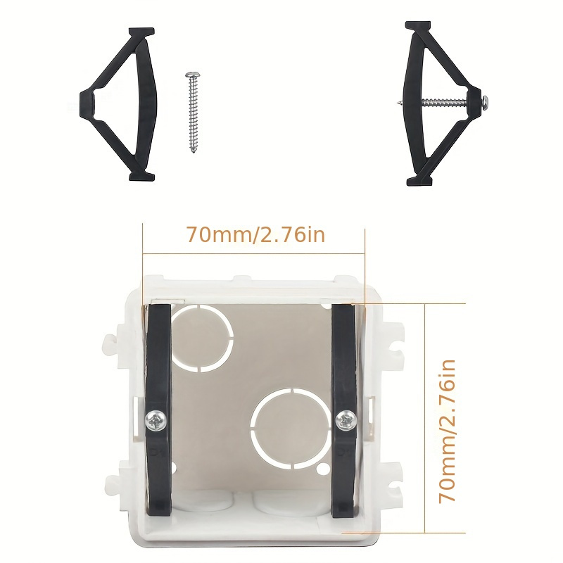 Caja De Montaje En Pared Blanca Universal De Casete De 1 - Temu