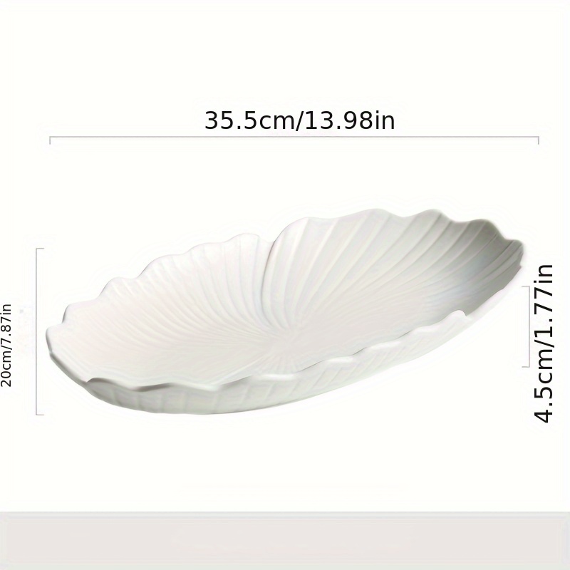 For Home Use 2025 Luxury High-end Feeling Internet Famous Popular High-end Oval Deep Creative Ceramic Plate