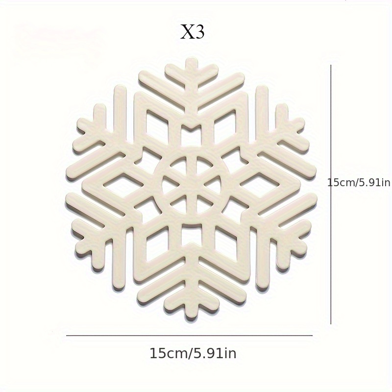 Geometric Snowflake Silicone Table Mats Heat Insulation Mats