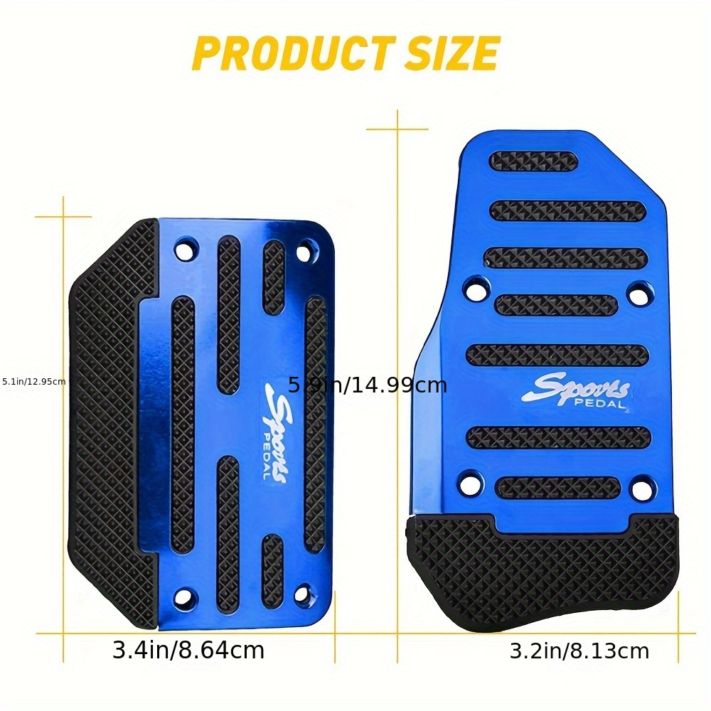 Car Pedals Cover Automatic Brake Gas Accelerator Foot Pedal Pad Kit  Universal