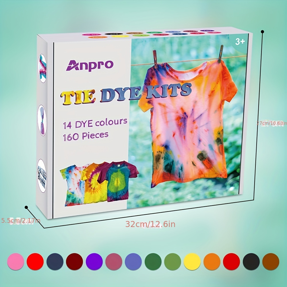 Tie dye Diy Set 14 color Permanent All in one Tie dye - Temu