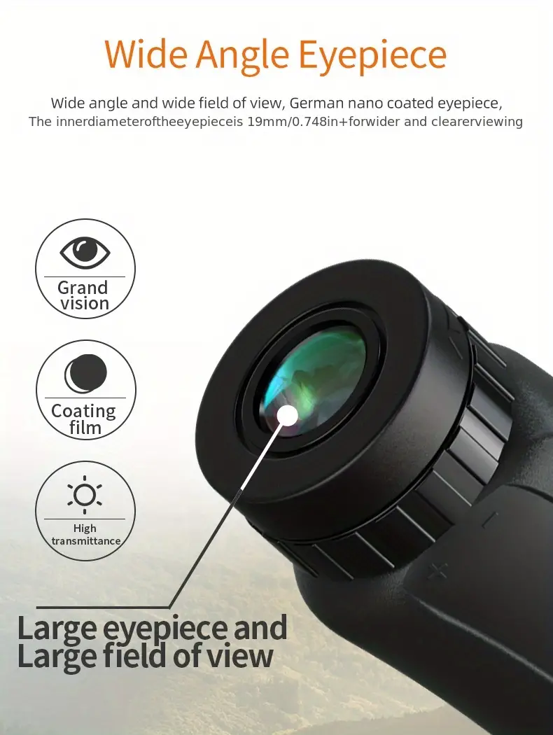 1pc10x25 waterproof monocular telescope high definition outdoor telescope can be used with mobile phones to take photo suitable for bird watching camping travel life concert details 5
