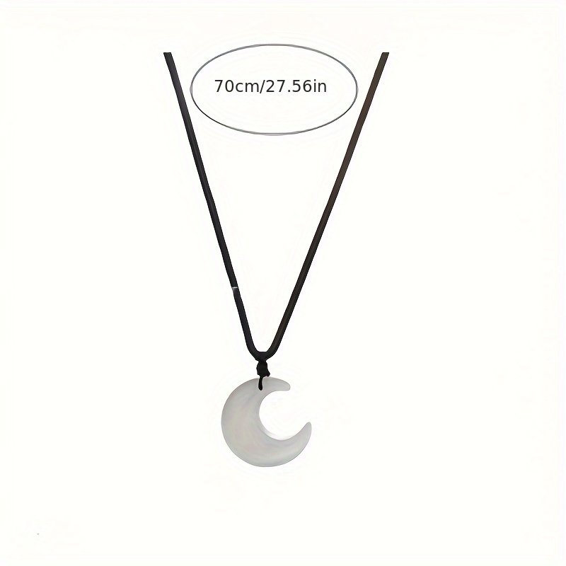 Fairy Moon Necklace Pendant Collarbone Chain Gift for Couple