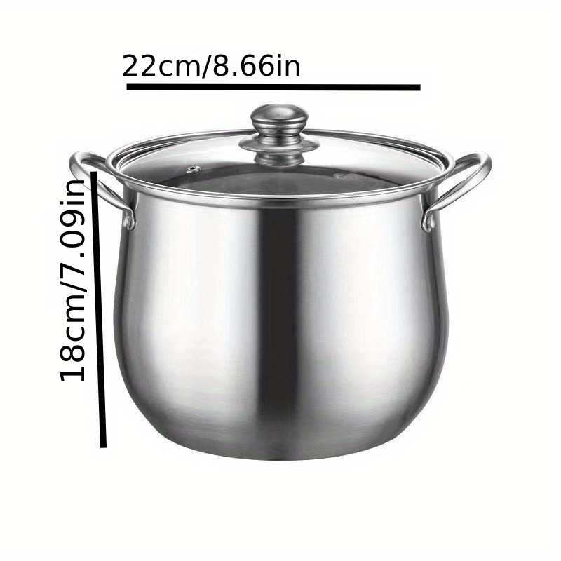 Large Pot Capacity for Soup, Broth, Chili, Casserole, Stew