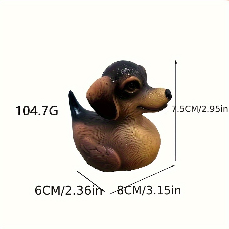 Handcrafted Dachshund Resin Figurine - A Home Décor Piece That A Cozy Atmosphere. Features Vibrant Colors, Drop-resistant , And Wear-resistant Durability. Detail Is Meticulously To The Realistic Form