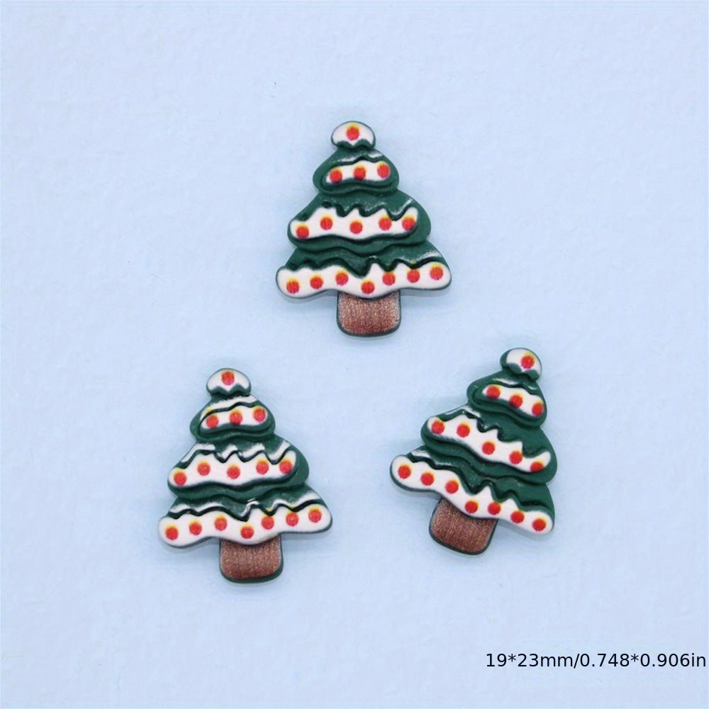 Random Cute Cartoon Christmas Styles Resin Charms Decoration - Temu