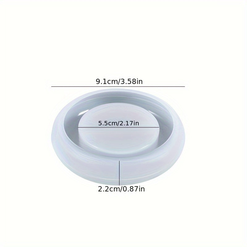 TEMU Stampo in Silicone per Portacandele , Stampo in Silicone per Barattolo di Candela in Cemento Fai-Da-Te, Portatealight e Ornamento Decorativo in