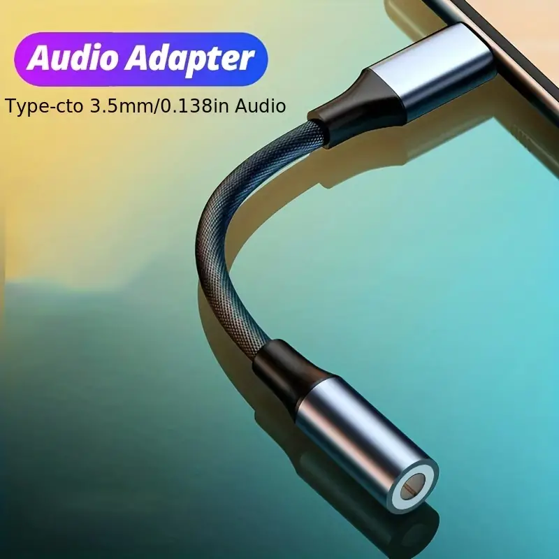 Type c 3.5 Jack Audio Cable Usb C 3 Jack Aux Adapter Phone - Temu