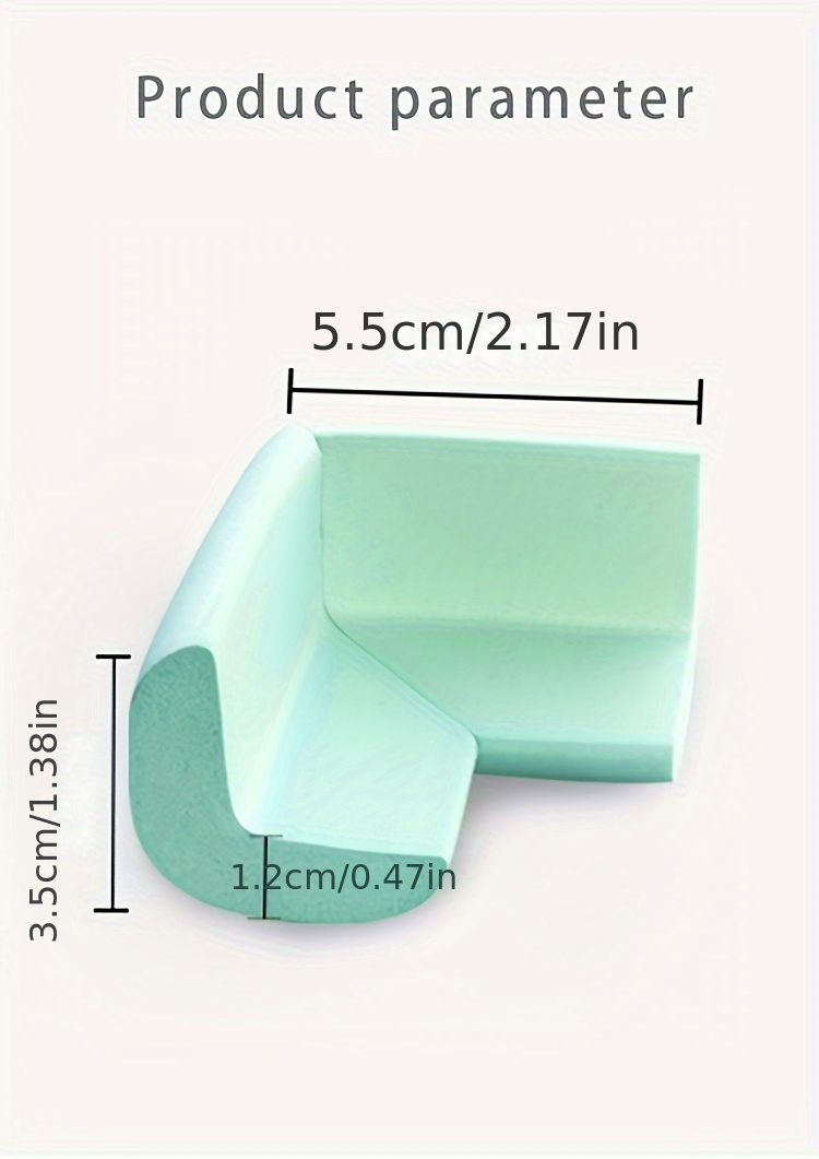 10pcs table corner protectors right angle   chair cabinet safety   sponge covers details 4