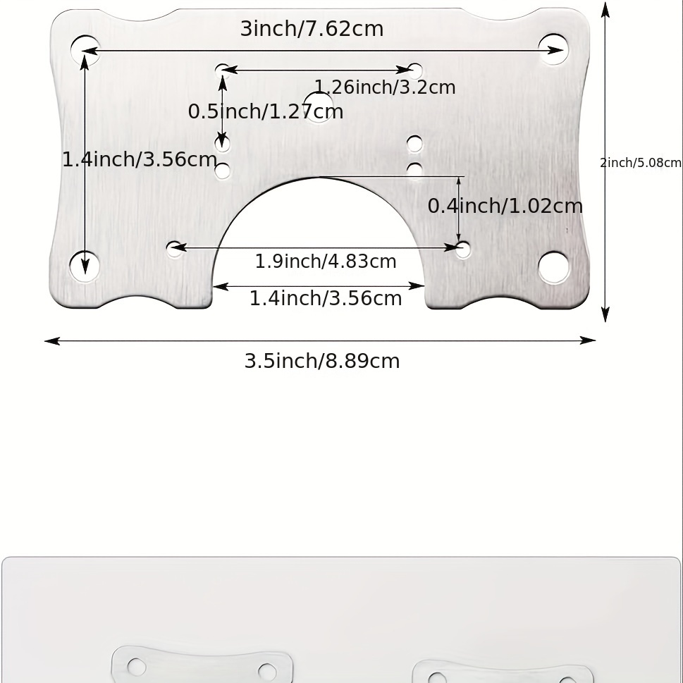 1 placa de refuerzo de bisagra de gabinete, kit de soporte de placa de  refuerzo de bisagra de puerta de gabinete con tornillo, placa de reparación  de