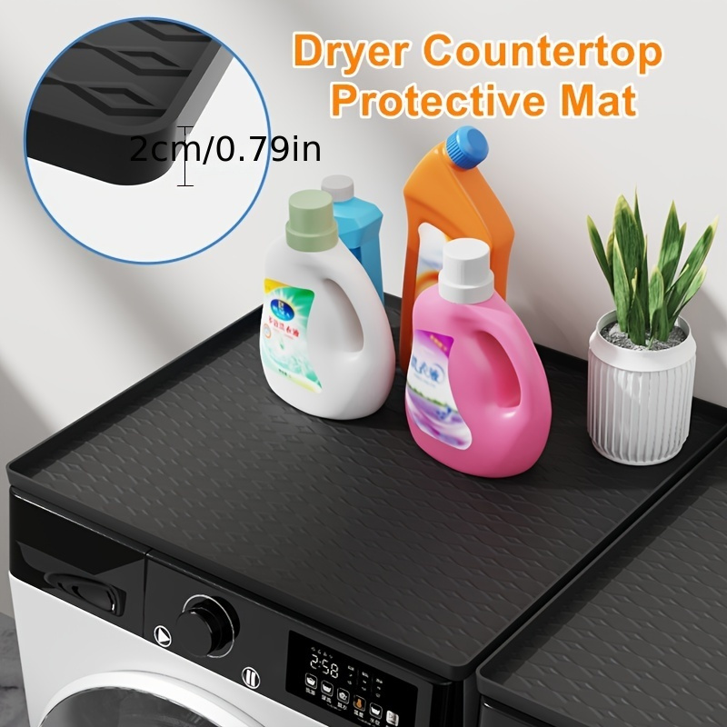 premium silicone top protector mat for washers dryers dustproof quick dry non slip waterproof cover pad for laundry room kitchen home use details 1