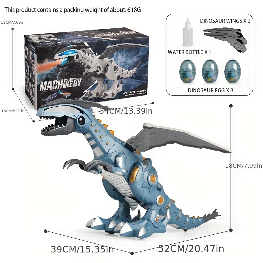 Un Robot Avec Un Dinosaure At-rex Sur La Tête.