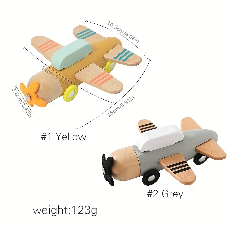 Wooden Airplane, Airplane Toys for Kids