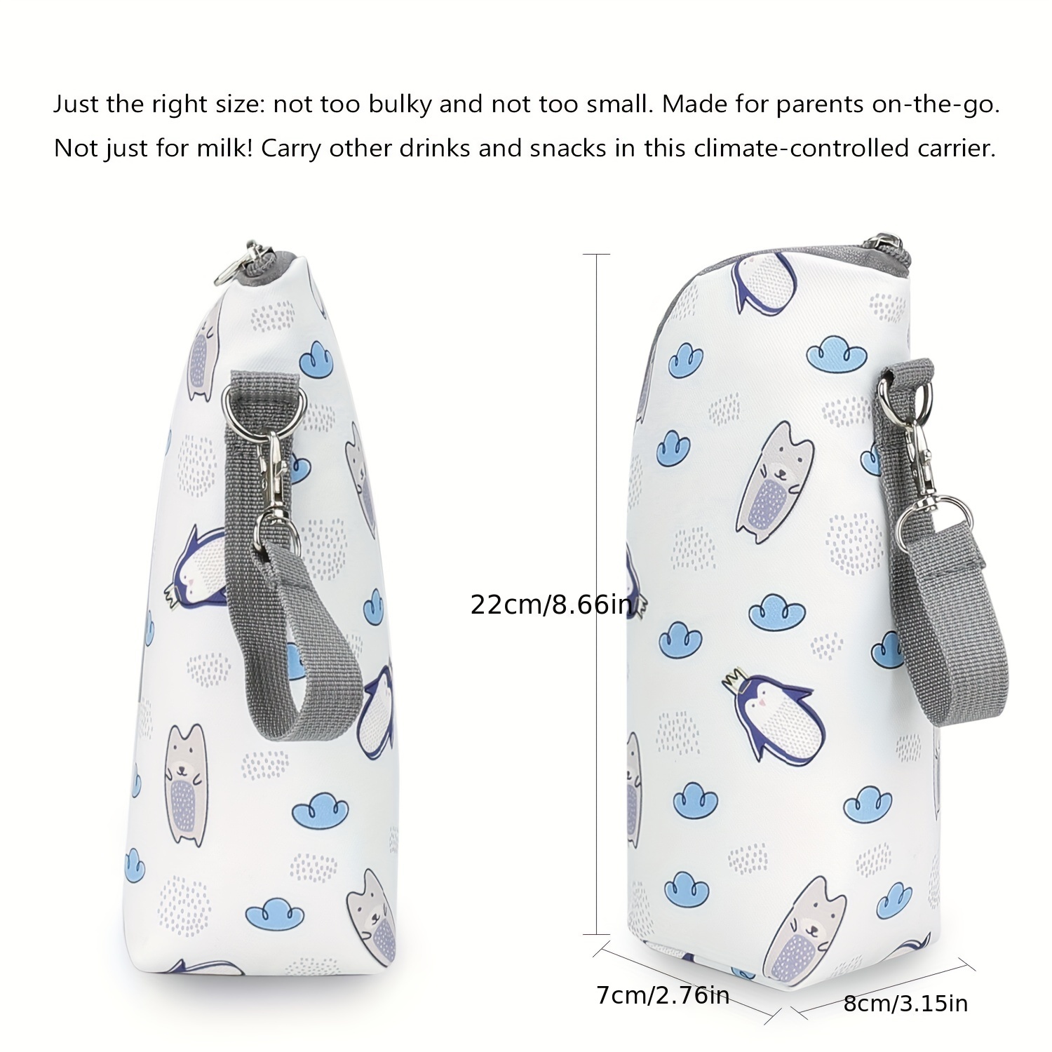 360 degree baby aluminium foil heat preservation bottle bag portable baby bottle bag travel bag details 1