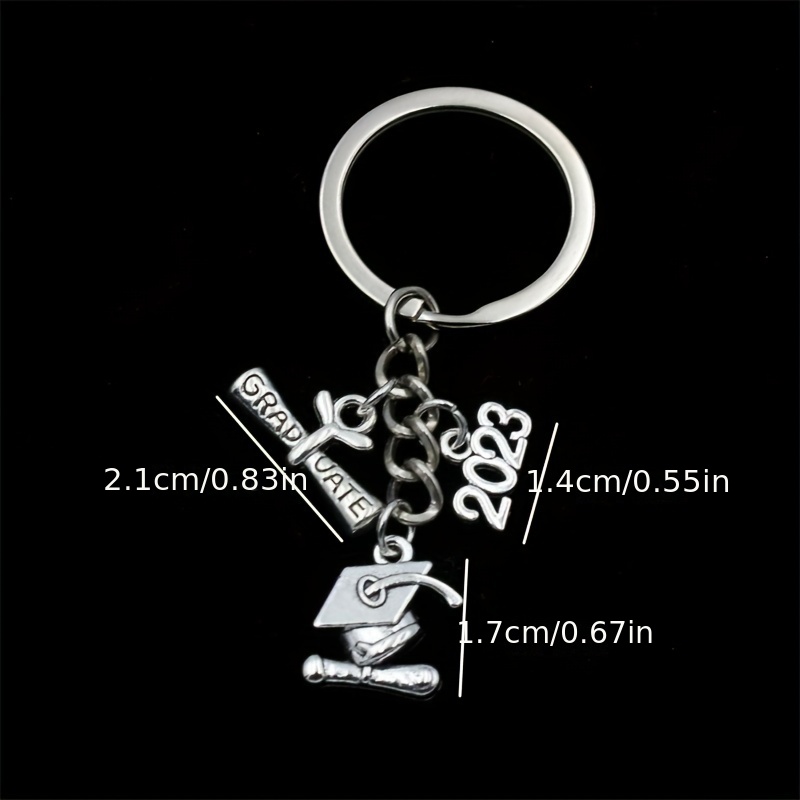 Graduation on sale cap keychain