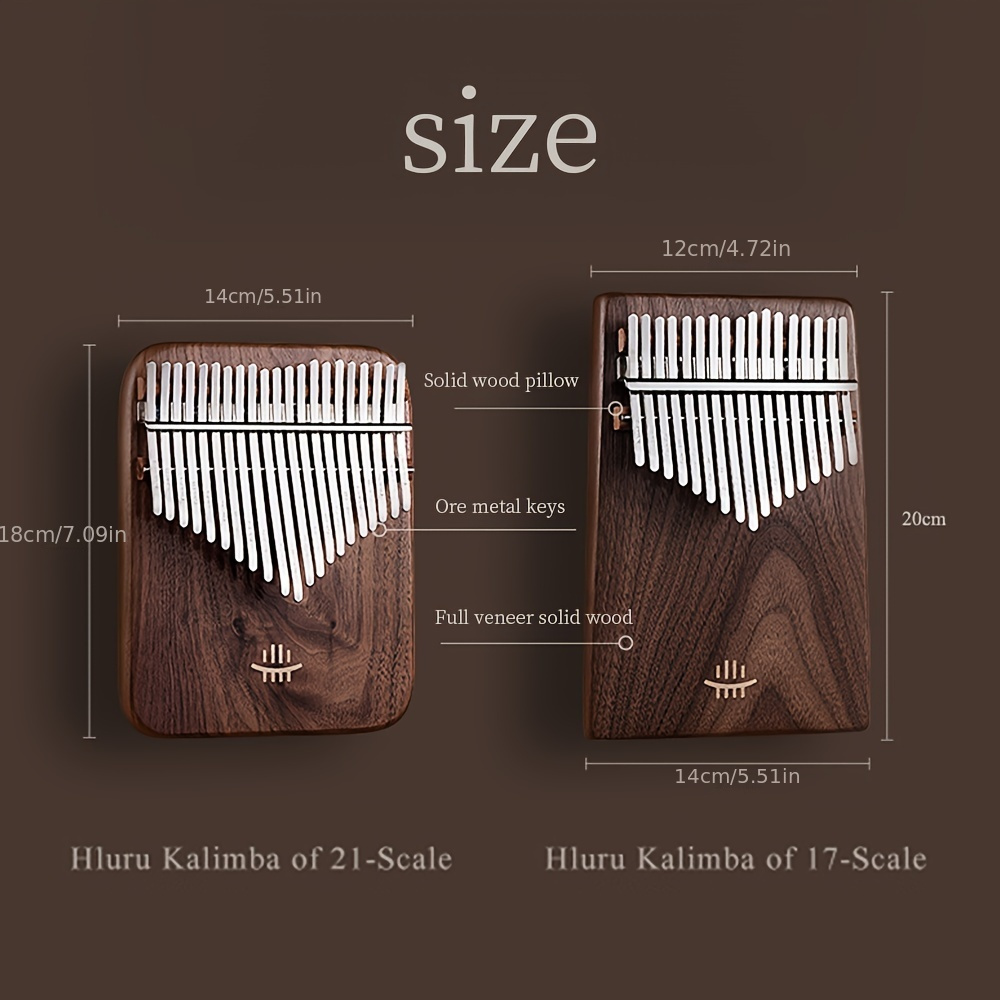 Kalimba,Kalimba Price,Thumb Piano Instrument,Hluru Kalimba,Flat