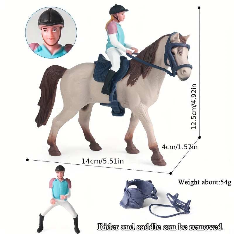Image of Simulated Horses And , Static Model Toys, Perfect Birthday And Christmas Gifts, Stable Scene Decorations - Home Decoration Props