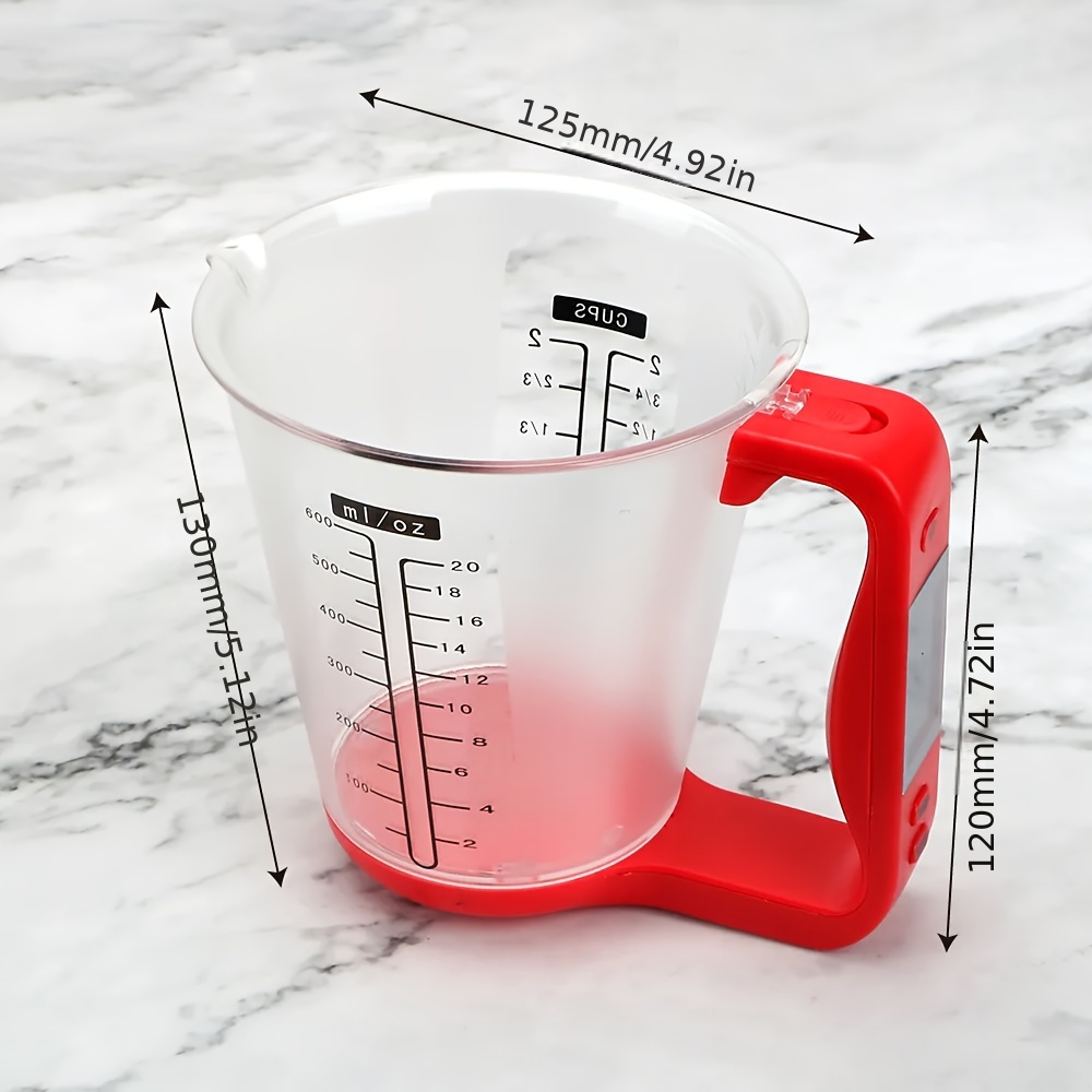 Digital Kitchen Measuring Cup Scale with LCD Display for Weighing