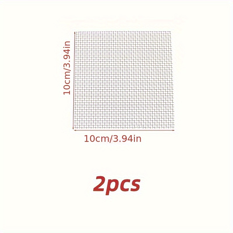 2pcs/5pcs Pack 304 Stainless Steel Woven Fish Net - Rustproof Aquarium Filter Mesh, For Fish/shrimp/plants, Screen Suitable For Fish Tanks,, Pond Aeration & Aquatic Plants