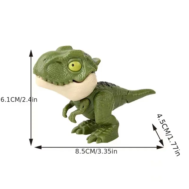 biting finger simulation dinosaur jurassic fun doll toy ornament model joint movable christmas halloween thanksgiving gifts 11 green t rex 18