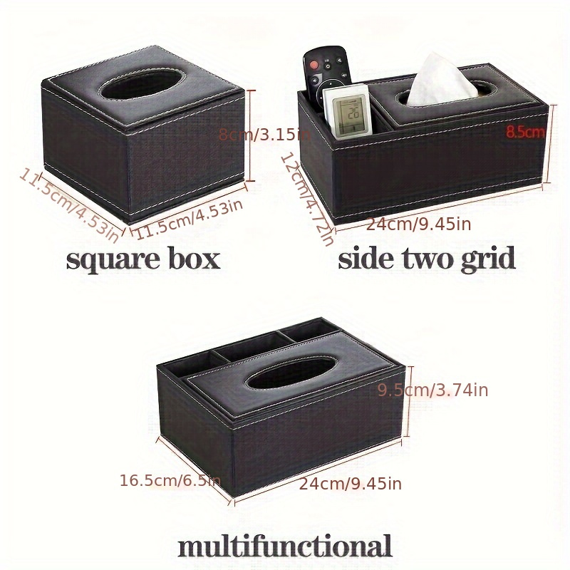 Ecoco Tissue Dispenser Napkin Box Holder Multi Function Remote Control  Storage Box Living Room Napkin Organizer