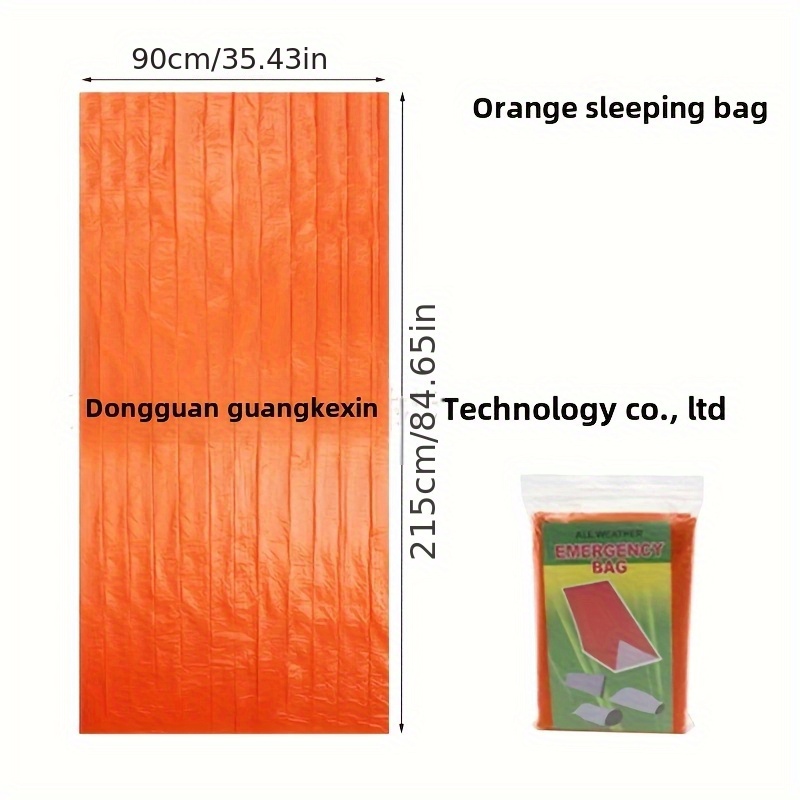 TEMU 2 Emergency Sleeping Bags, Portable Thermal Insulation And Cold Protection Sleeping Bags, Suitable For Camping Outdoor Sleeping Bags