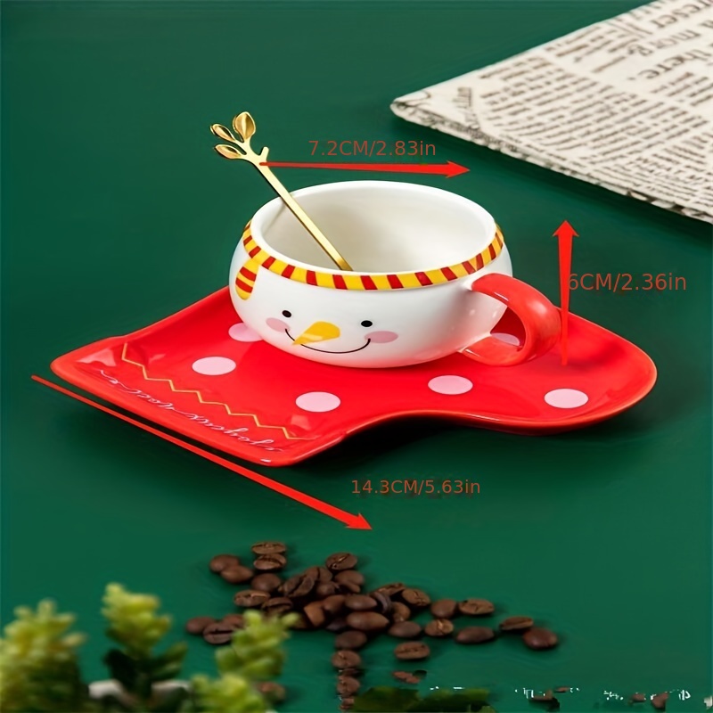 Mug with Tea Bag Holder in Red