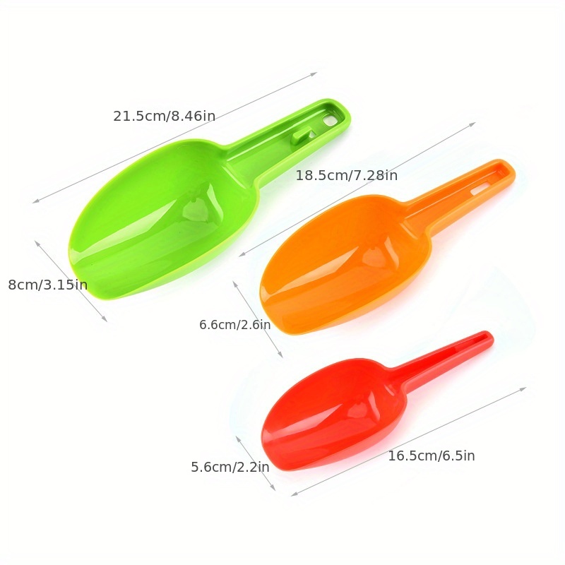 Multi Purpose Plastic Kitchen Scoops Pet Food Scoop, Ice Scooper for  Freezer, Rice, Canisters, Flour, Dry Foods, Candy, Pop Corn, Coffee Beans  and Pet