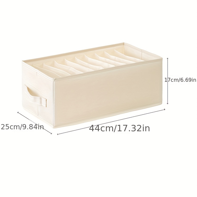 Plastic Underwear Storage Box Rectangle Compartments Finishing