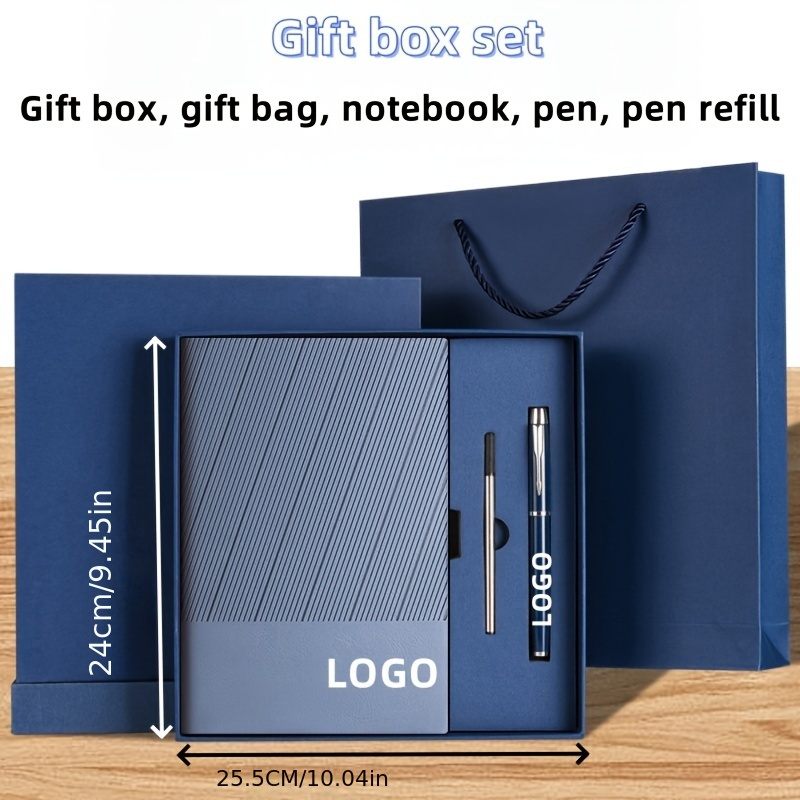 

Free Customized Notebook, Customized Book, High-value A5 Leather Notebook, Creative Gift Set, Notebook, High-value Gift Box, Office Diary Gift, Business Gift Box, Student Monochrome Printing