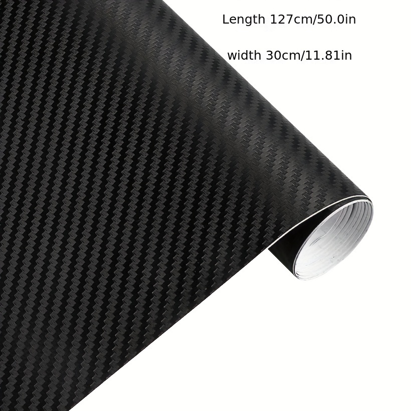 30*127cm/11.81*50.0in 3D Carbon Fiber Vinyl Car Wrap Sheet Roll Film Cars  Stickers And Decals Motorcycle Styling Accessories For Automobiles Wall