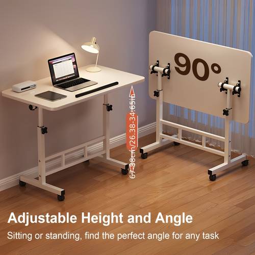 mesa de laptop ergonômica ajustável em altura 23,6-35 polegadas e ângulo 0°-90°, mesa de computador economizadora de , acessório para laptop, mobilidade , resistente e durável, , mesa dobrável sa, ideal para home office, sofá,